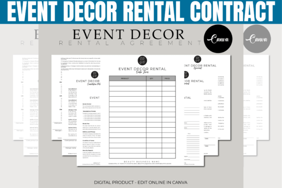 Download Event Décor Rental Contract Template - Event Collection