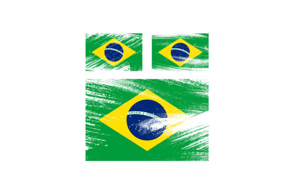 Download Set of BRAZIL Flag Chalk Scratch Paint&nbsp; - Flag Collection