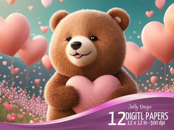 Download Cute Brown Bear in a Herts Wonderland - Brown bear Collection