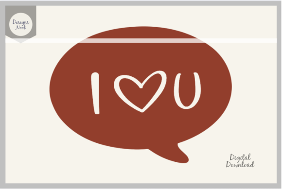 Download Hand Lettered I Love You Message SVG PNG - Red Collection
