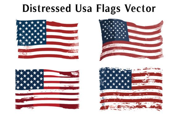 Download Distressed USA Flag Grunge Effect Vector - Flag Collection