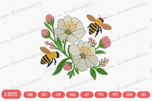Download Honey Bee Floral Garden - Floral garden Collection