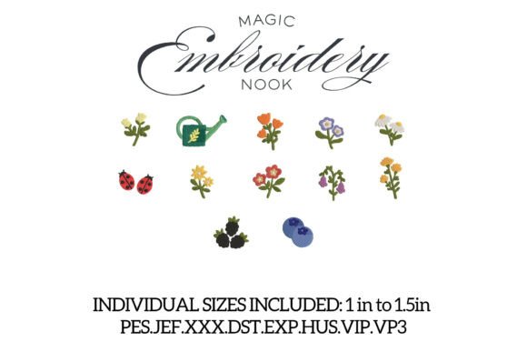 Download Mini Floral Garden Bundle X 13 Designs - Floral garden Collection