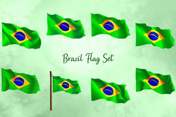 Download Brazil Flag Set - Flag Collection