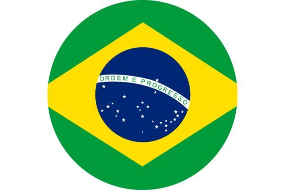 Download Vector Icon with Brazil Flag. National S - Flag Collection